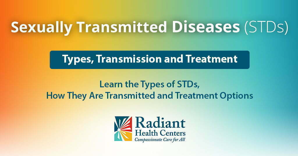 Stds Types Transmission And Treatment Infographic Radiant Health Centers