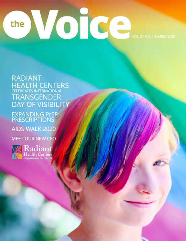 Transgender person with rainbow hair on the Day of Visibility Transgender person with rainbow hair on the Day of Visibility