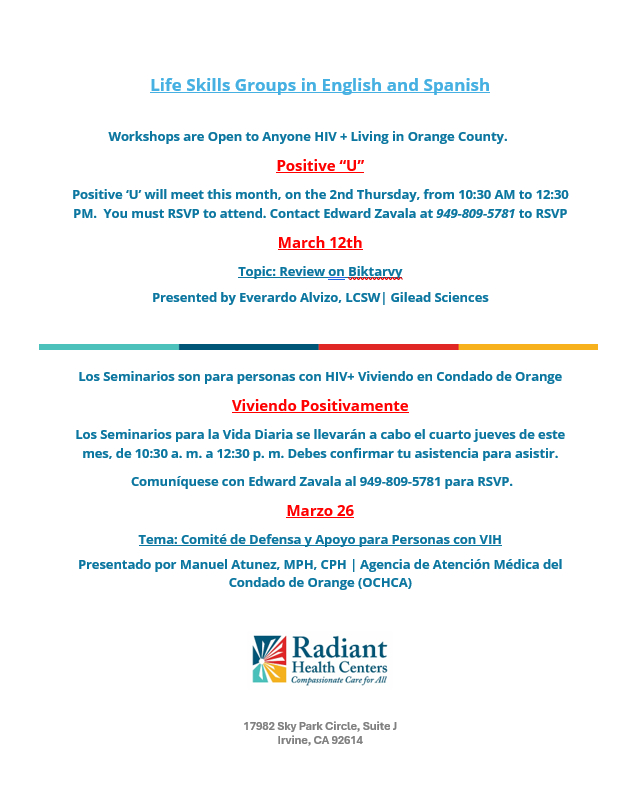 March 2026 Life Skills Calendar.